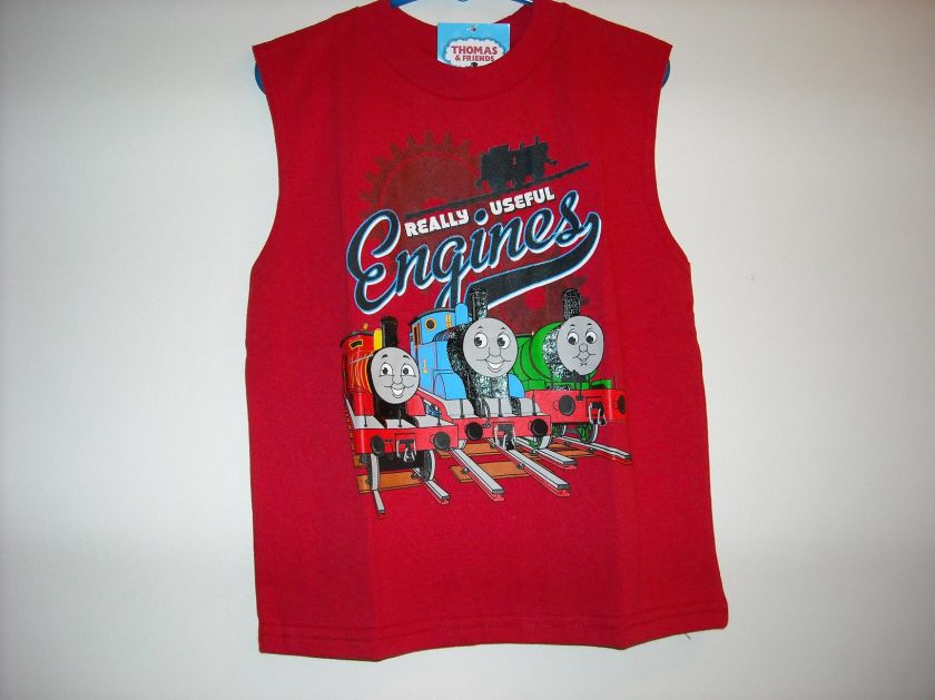 Thomas The Train Shirt Muscle Tank Tee Shirt 2T NEW  