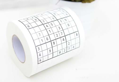 Funny Game Japanese Sudoku Roll Toilet Tissue Paper  