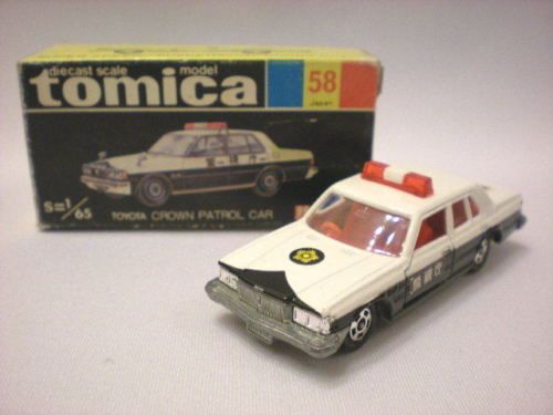 Tomica Vintage No 58 Toyota Crown Patrol Car Japan Made  