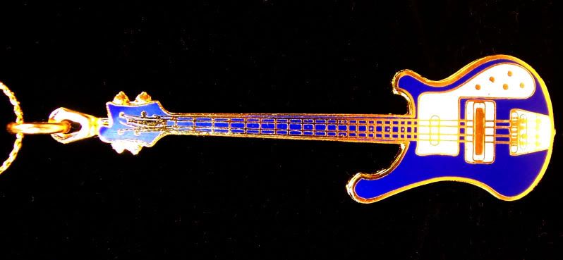 Rickenbacker Bass Replica Jewelry Necklace 24 K Plated  