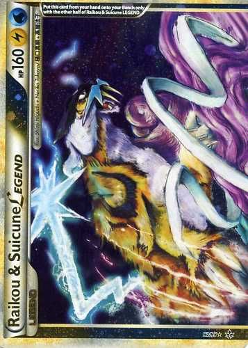 Pokemon Unleashed Raikou & Suicune Legend 92/95 Card  