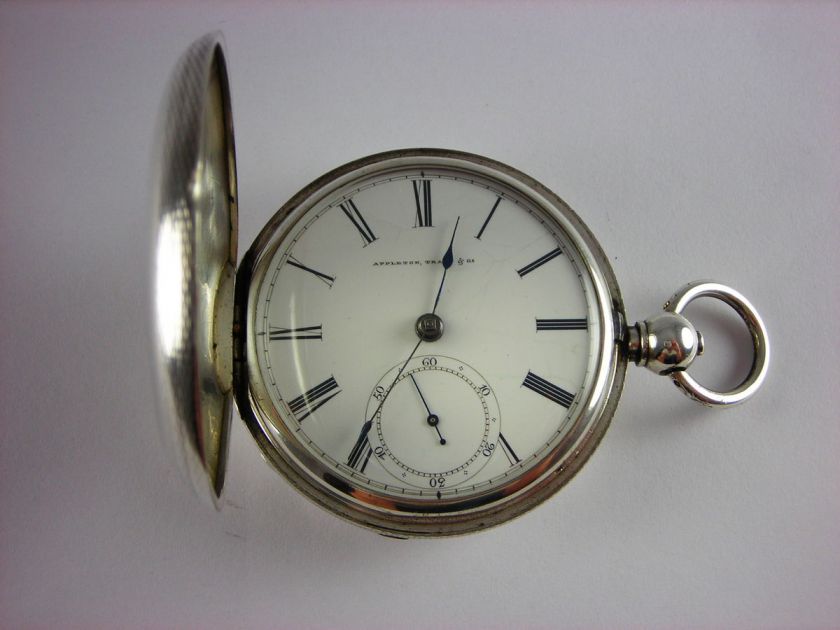   Appleton Tracy Pre Civil war key wind pocket watch, A.T.Co. case. 1860